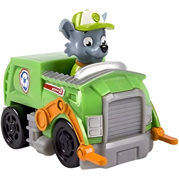 PAW Patrol Racers Rocky Trash Compactor Vehicle 1 PAW Patrol Racers Rocky Trash Compactor Vehicle