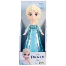 Disney Frozen Elsa Mini Toddler Doll 7.6cm Posable Figure Blue Dress