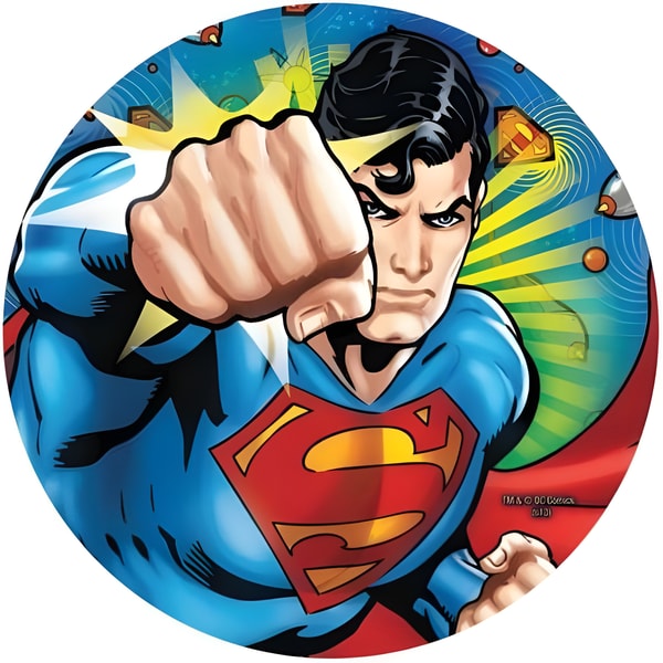 DC Superman Tableware - Paper Plates - 23cm - 8 Pack 1 DC Superman Tableware - Paper Plates - 23cm - 8 Pack