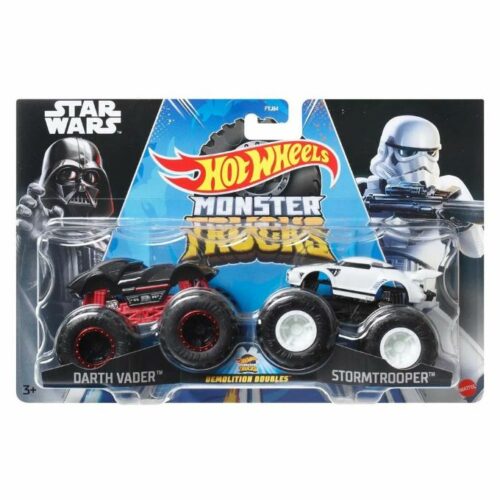 Hot Wheels Monster Trucks 1.64 Demolition Doubles Darth Vader Vs Stormtrooper