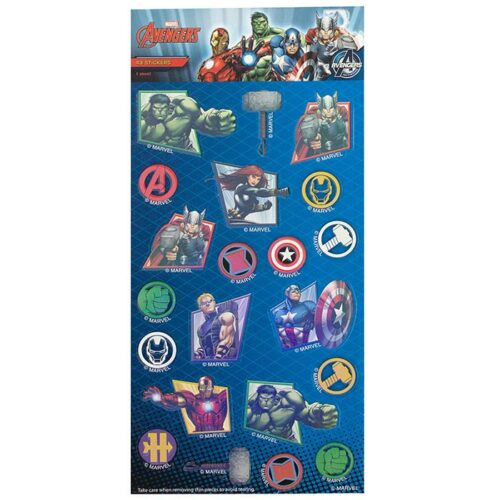 Avengers Sticker Sheet - Halographic - 43 Stickers