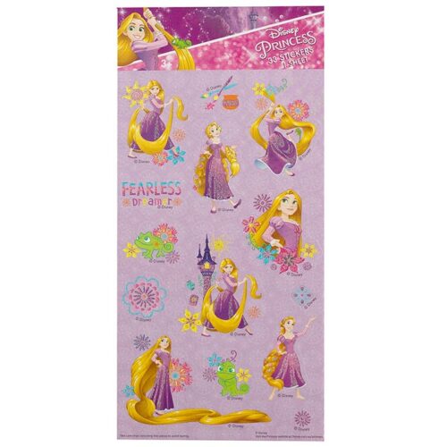 Disney Princess Sticker Sheet - Glitter - 33 Stickers - Rapunzel