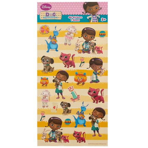 Doc Mcstuffins Sticker Sheet - 46 Stickers