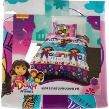 Dora and Friends Duvet Cover Set King Single/Double – Kids Bedding