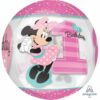 Minnie Mouse Orbz Balloon 1St Birthday