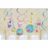 Peppa Pig Hanging Decorations - Swirl - 12 Pieces