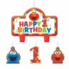 Sesame Street Candle Set - 4 Pack - 1st Birthday