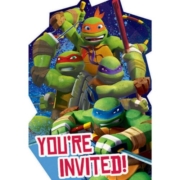 Teenage Mutant Ninja Turtles Party Invitations - 8 Pack - Thomas Online