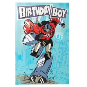 Transformers Birthday Card - Optimus Prime - Thomas Online