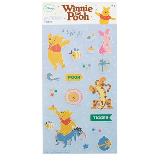Winnie the Pooh Sticker Sheet - Halographic - 37 Stickers