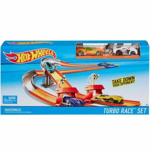 Hot Wheels 1.64 - Playset - Race N Rally - Turbo Race Set