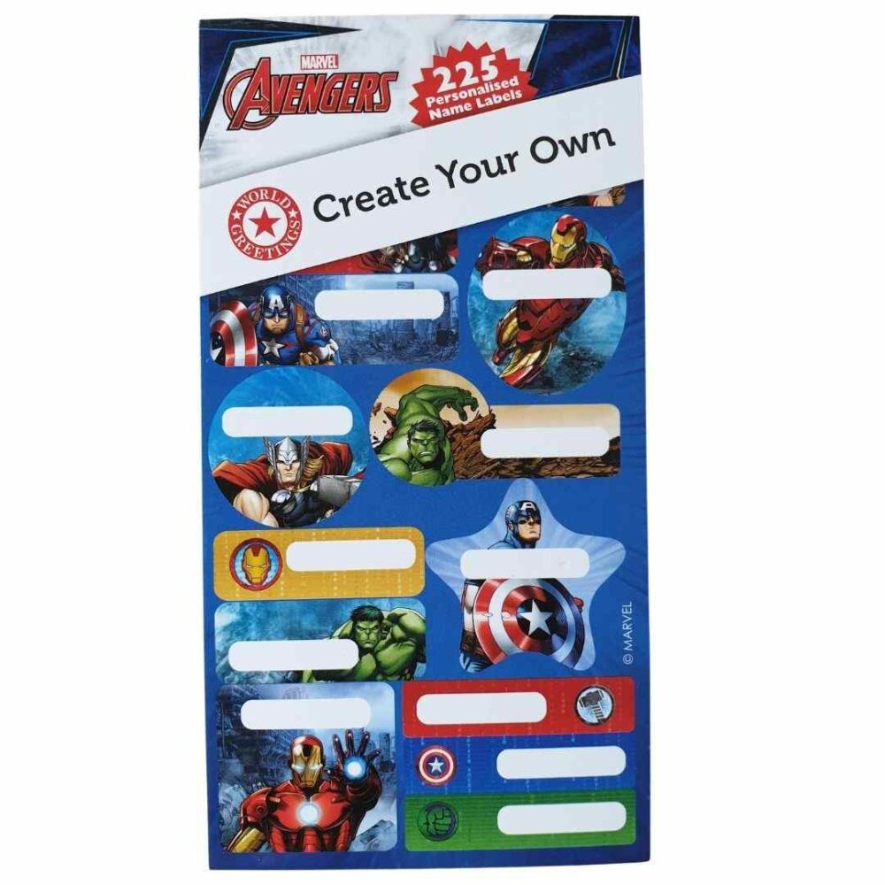 Avengers Sticker Book 225 Stickers Name Labels Thomas Online