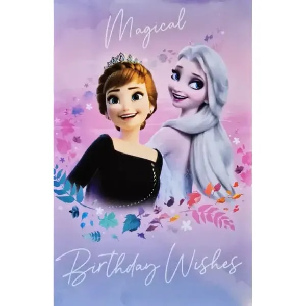 Disney Frozen Birthday Card - Elsa and Anna 1 Disney Frozen Birthday Card - Elsa and Anna