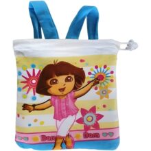 Dora the Explorer Towel in a Bag 70x140cm – Kids Cotton Beach Towel Backpack