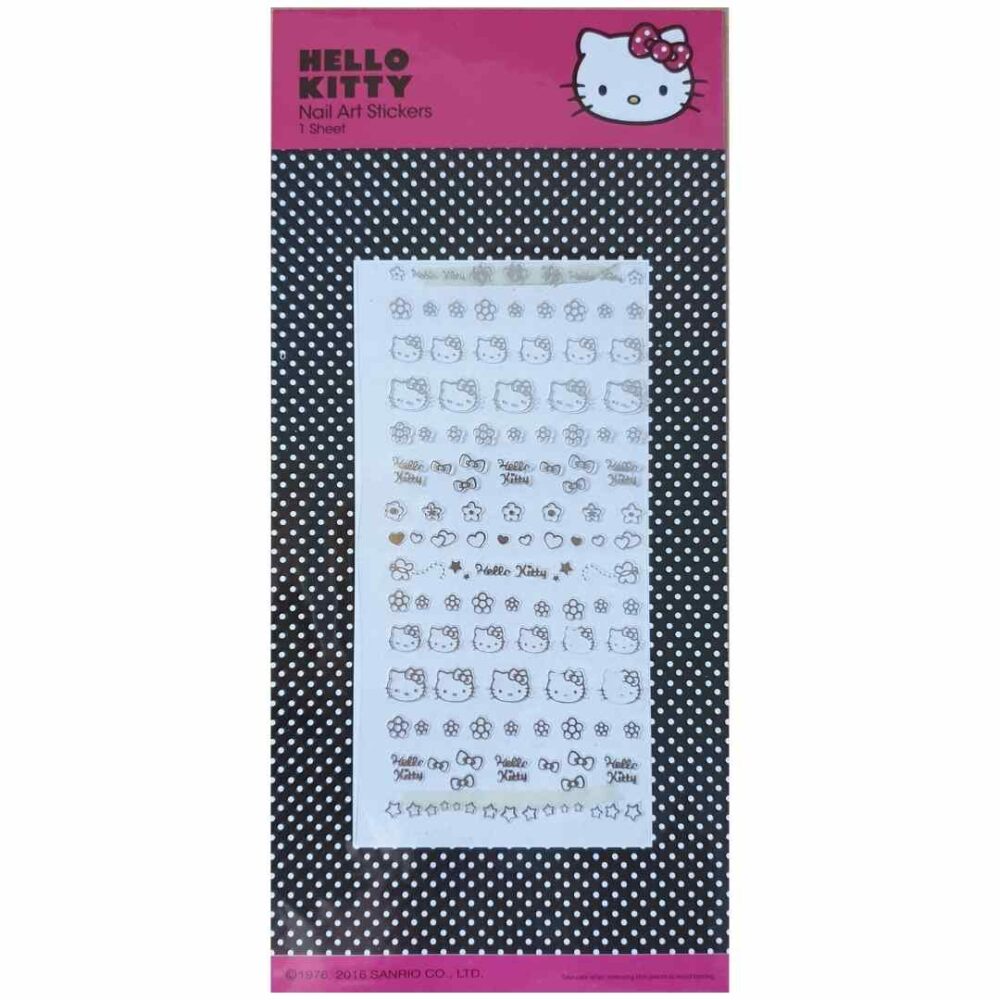 Hello Kitty Sticker Sheet - Nail Art - 127 Stickers - Thomas Online