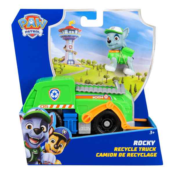 PAW Patrol Rocky Recycle Truck Vehicle and Pup Figure 1 PAW Patrol Rocky Recycle Truck Vehicle and Pup Figure
