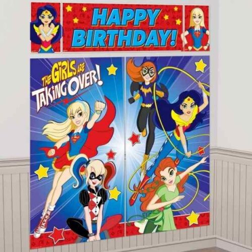 Dc Superhero Girls Giant Scene Setter Wall Decorating Set