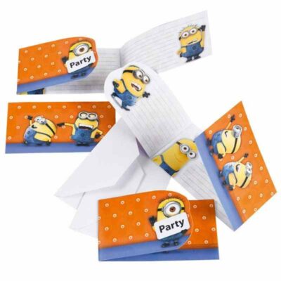Minions Party Invitations - 6 Pack - Thomas Online