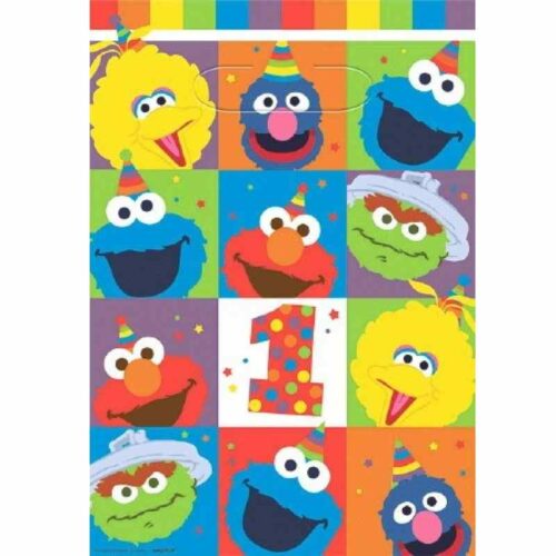 Sesame Street Loot Bags 8 Pack Elmo Turns One