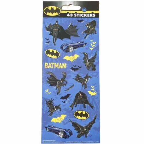 Batman Sticker Sheet - 43 Stickers