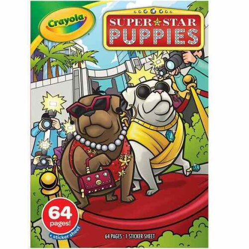 Crayola Colouring Book - Superstar Puppies 64 Pages