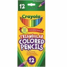 Crayola Coloured Pencils - Full Size 12 Pack - Triangular