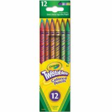 Crayola Coloured Pencils - Twistables 12 Pack