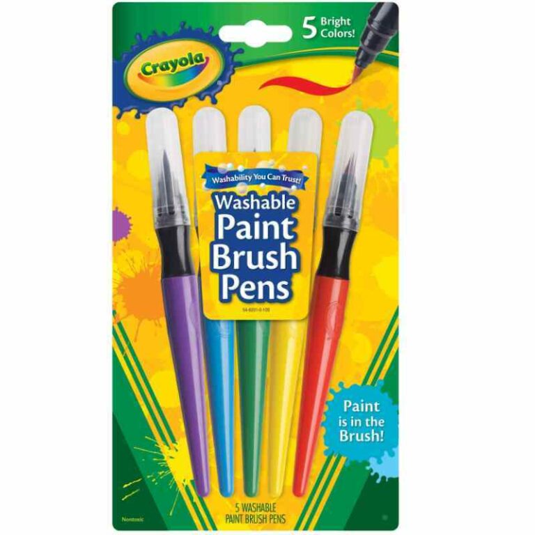 Crayola Paint Washable Paint Brush Pens 5 Pack Thomas Online
