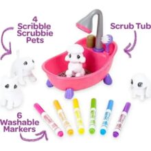 Crayola Scribble Scrubbie Pets Bathtub Playset Colour and Wash Set 8 Crayola Scribble Scrubbie Pets Bathtub Playset Colour and Wash Set