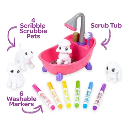 Crayola Craft - Scribble Scrubbie Playset - Bath Tub - Pets - Image 3