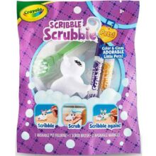 Crayola Scribble Scrubbie Pet Jenny the Chunky Cat Single Pack Colour and Wash