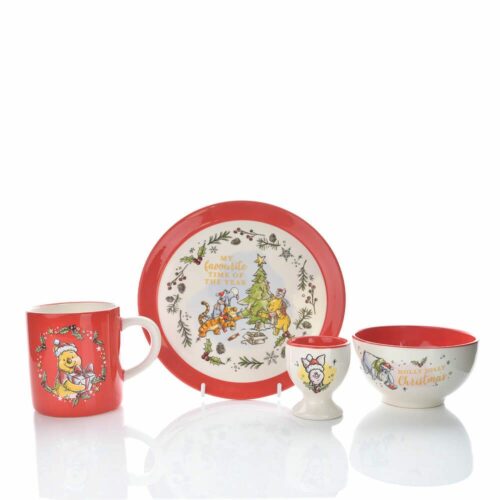 Winnie The Pooh Dinner Set Ceramic 4 Piece