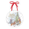 Winnie the Pooh Christmas Hanging Plaque 'Santa Please Stop Here'