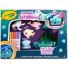 Crayola Scribble Scrubbie Playset Colour and Wash Set Bathtub Pets Glow Lagoon