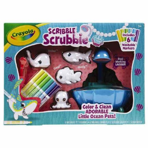 Crayola Scribble Scrubbie Ocean Pets Bath Tub Playset