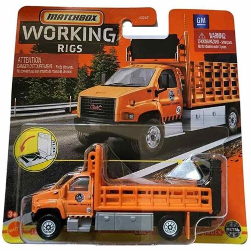 Matchbox 175 Car Working Rigs Gmc 3500 Attenuator Truck