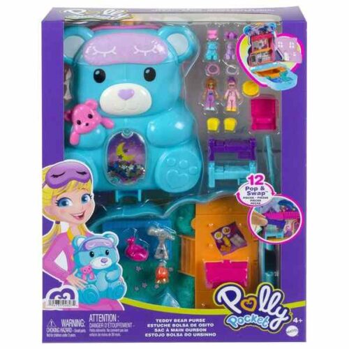 Polly Pocket Wearable Compact - Teddy Bear Purse