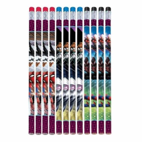 Spiderman Favour - Pencils - 12 Pack