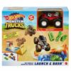 Hot Wheels Monster Trucks 164 Playset Launch And Bash