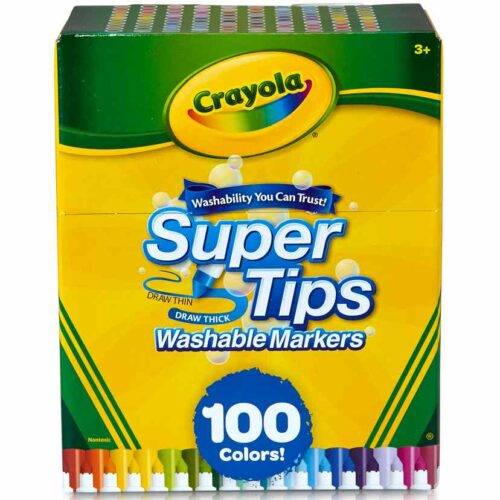 Crayola Markers - Super Tips Washable 100 Pack