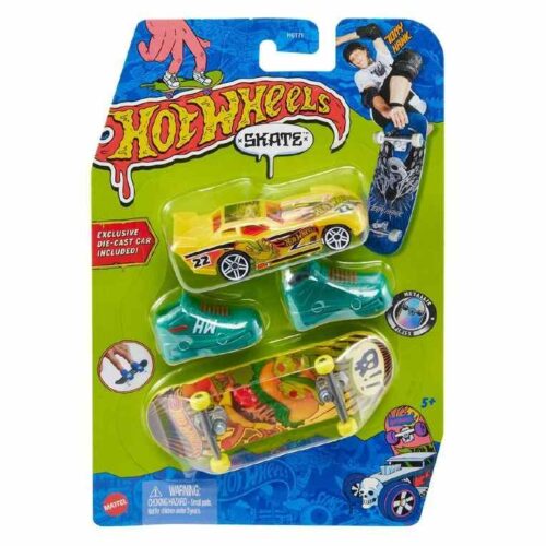 Hot Wheels Skate Board, Shoes and Car - Maximum Leeway