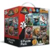 Jurassic World Rebirth Dinosaur Jigsaw Puzzle Set 6 Pack