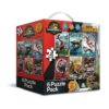 Jurassic World Rebirth Dinosaur Jigsaw Puzzle Set 6 Pack