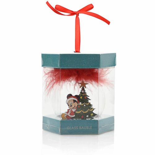 Mickey Mouse Christmas Bauble - Feather