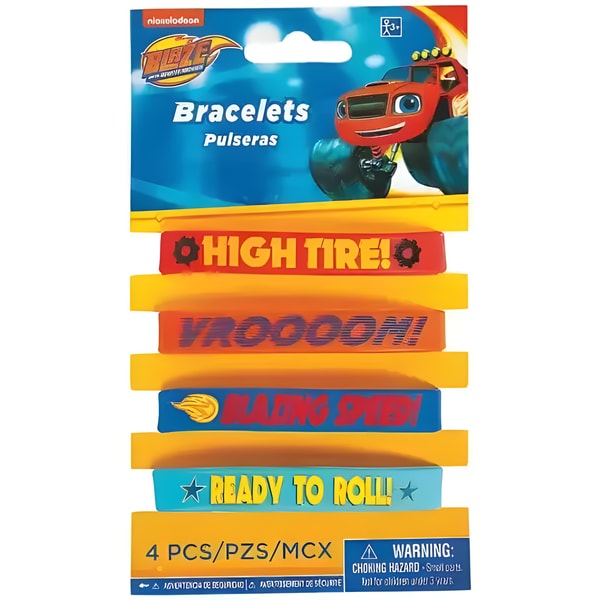 Blaze and the Monster Machines Favour - Bracelets 4 Pack 1 Blaze and the Monster Machines Favour - Bracelets 4 Pack