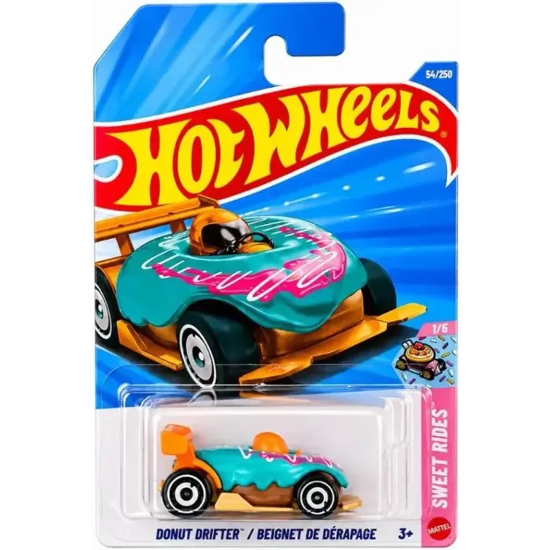 Hot Wheels 1.64 Car Sweet Rides - Donut Drifter 1 Hot Wheels 1.64 Car Sweet Rides - Donut Drifter