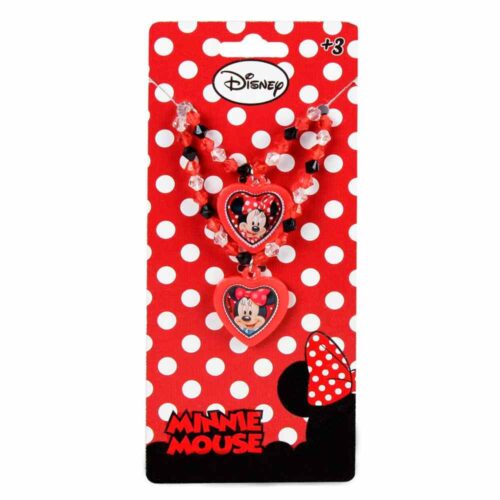 Minnie Mouse Jewellery Casual Set - Red
