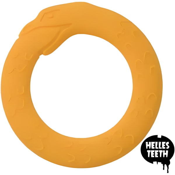 Helles Teeth Teether - Jormungandr/Midgard Serpent - Asgard Gold 1 Helles Teeth Teether - Jormungandr/Midgard Serpent - Asgard Gold