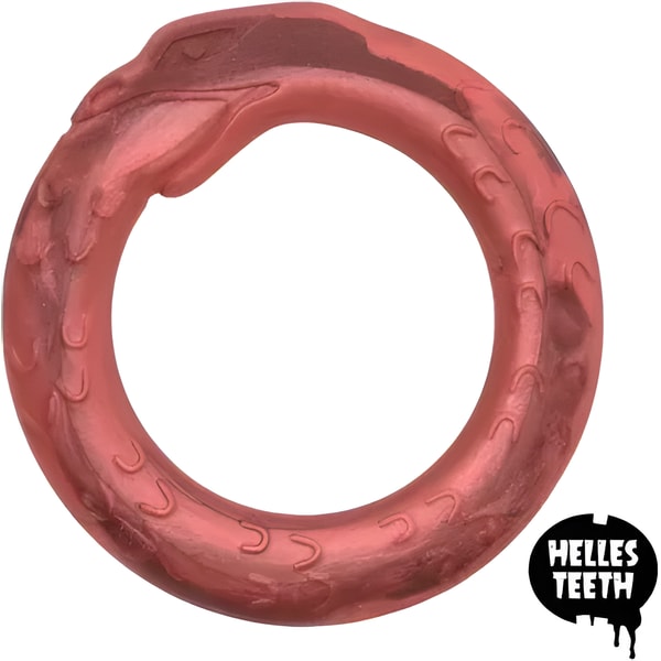 Helles Teeth Teether - Jormungandr/Midgard Serpent - Metallic red 1 Helles Teeth Teether - Jormungandr/Midgard Serpent - Metallic red