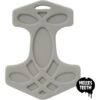 Helles Teeth Teether - Mjolnir / Thor's Hammer - Grey